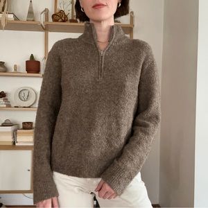 Jenni Kayne Merino Wool Quarter Zip XS